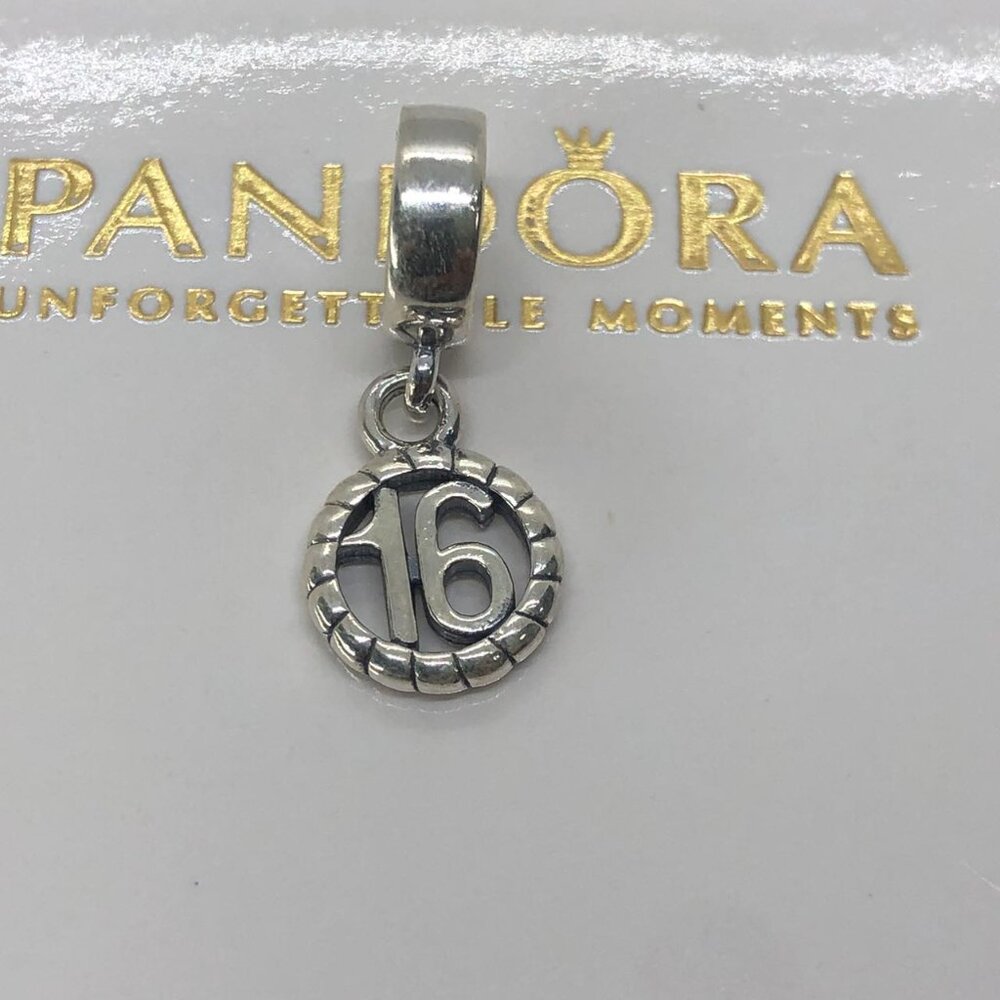 🌞📖Pandora 16TH Birthday Pendant Charm